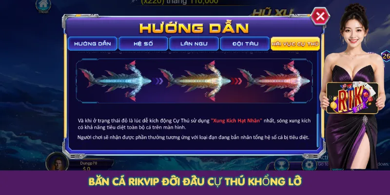 Bắn cá Rikvip đối đầu cự thú khổng lồ
