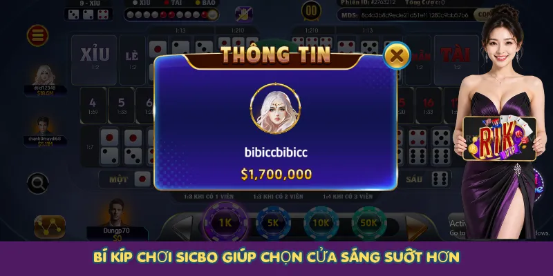 Bí kíp chơi Sicbo giúp chọn cửa sáng suốt hơn
