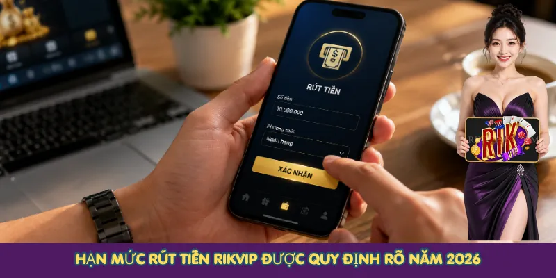 Hạn mức rút tiền Rikvip được quy định rõ năm 2026