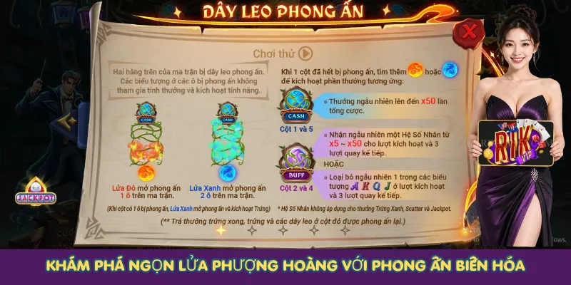 Khám phá Ngọn Lửa Phượng Hoàng với phong ấn biến hóa