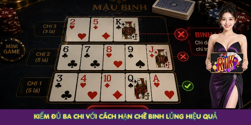 Kiểm đủ ba chi với cách hạn chế binh lủng hiệu quả
